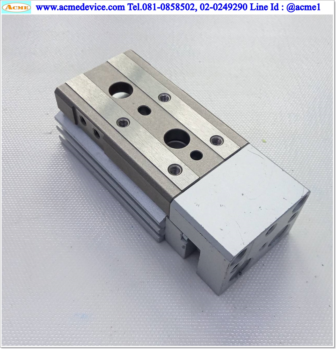 Guided Cylinder SMC รุ่น 13-MXQ12L-20, Bore 12 mm., Stroke 20 mm.