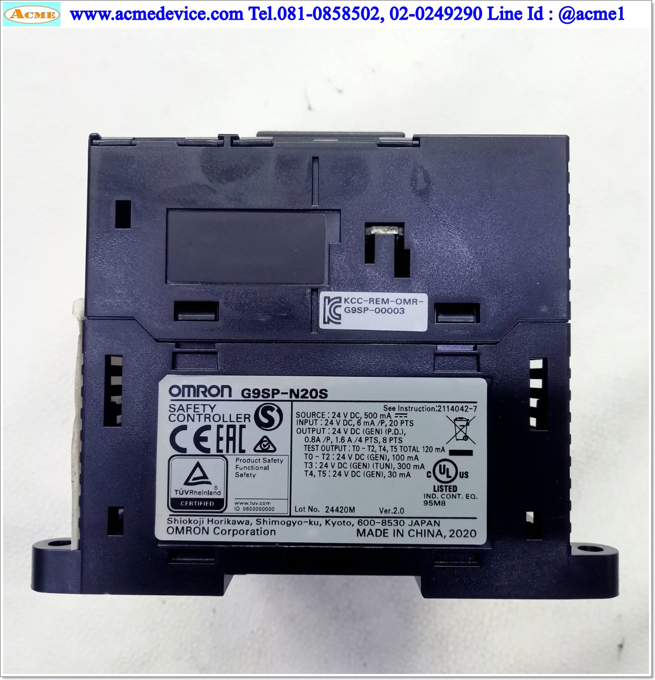 Safety Controller Omron รุ่น G9SP-N20S + CP1W-CIF41, Sourcing Output