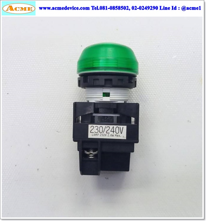 Pilot Lamp Idec รุ่น YW1P-2EQM3G, 220V