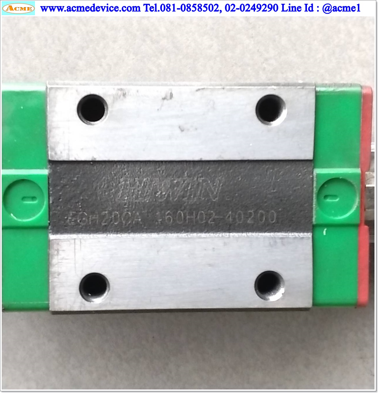 Linear Block and Rail Hiwin รุ่น EG20, รางสไลด์ขนาด 20 mm x 2900 mm. (2 Block)