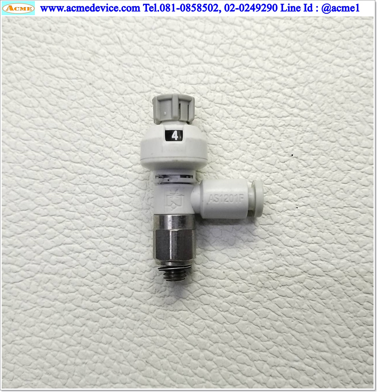 Speed Control with Indicator SMC รุ่น AS1201F, AS1201FS, M5, สายลม 4 มม.