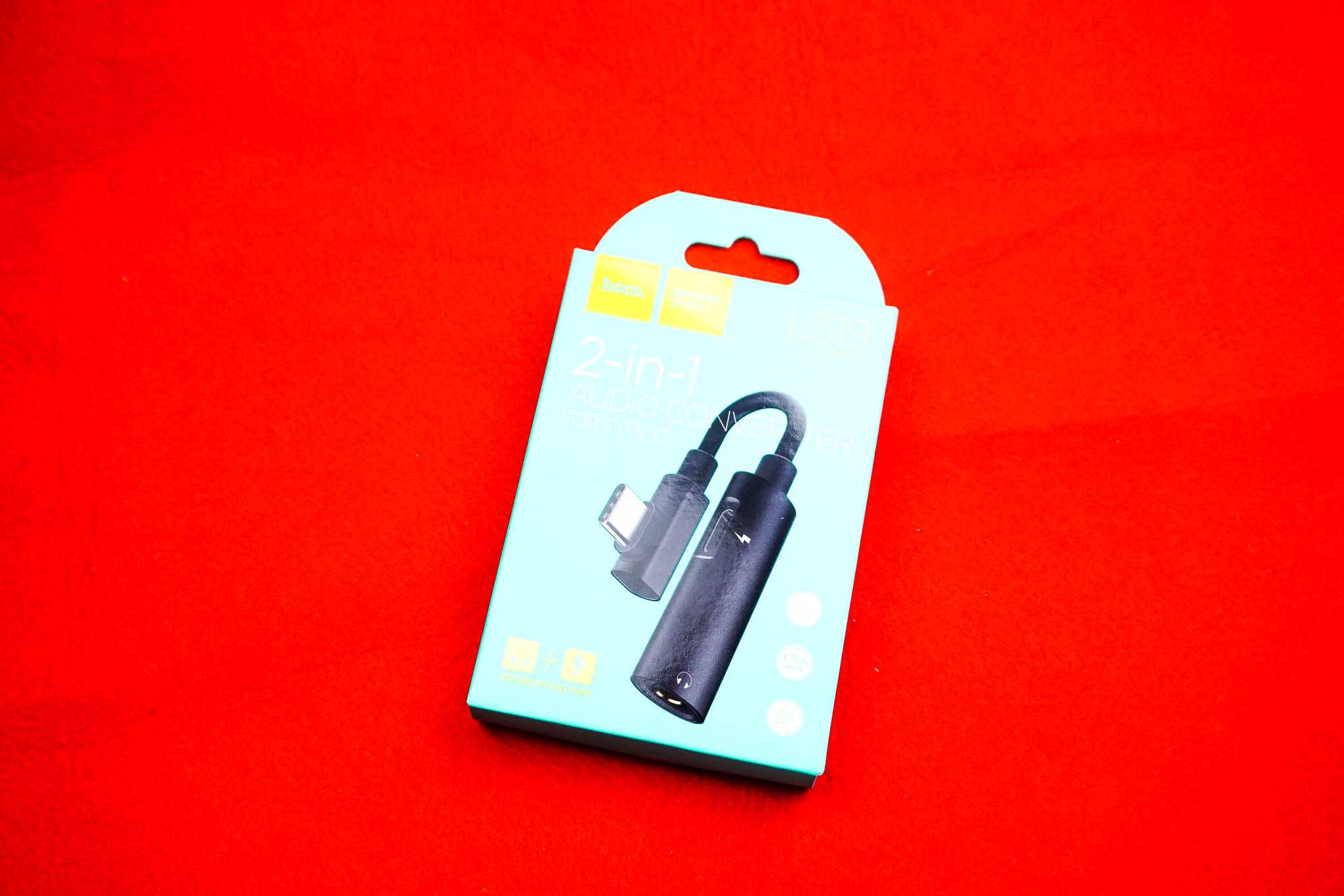 HOCO Audio Cable LS19 Type-C 2in1 Audio Converter (อแดปเตอร์สำหรับชาร์จไฟและต่อหูฟังพร้อมๆกัน )