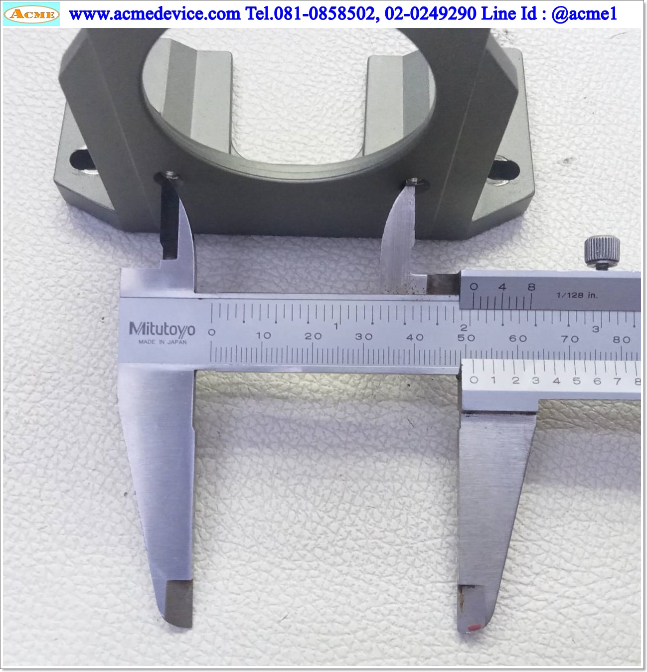 หน้าแปลนมอเตอร์ Oriental Motor รุ่น SOL2M4F, ระยะรูยึด 52 mm, Dai 50 mm.