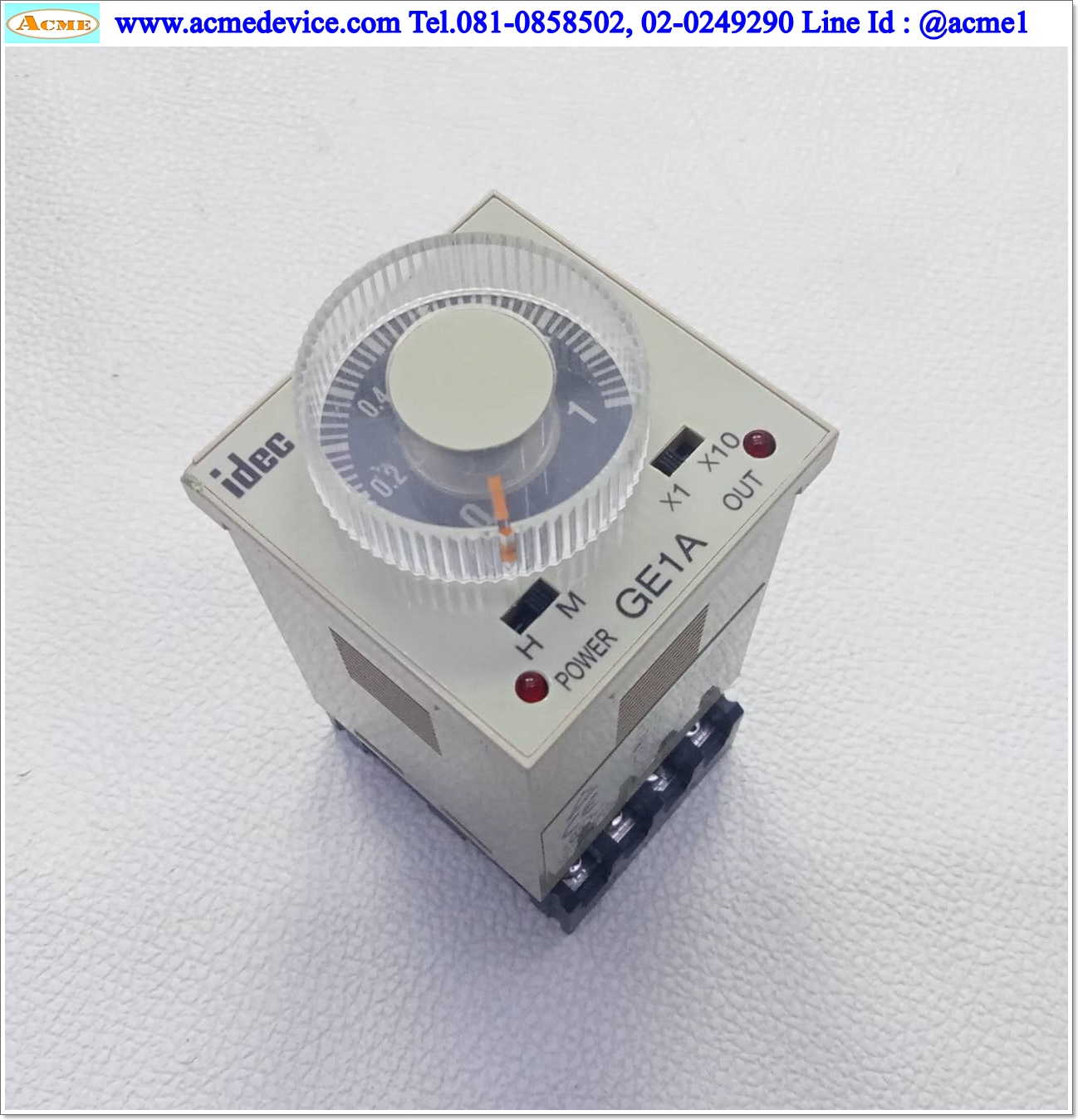 Timer Idec รุ่น GE1A-C10HAD24, 0.1s - 10h, 24V