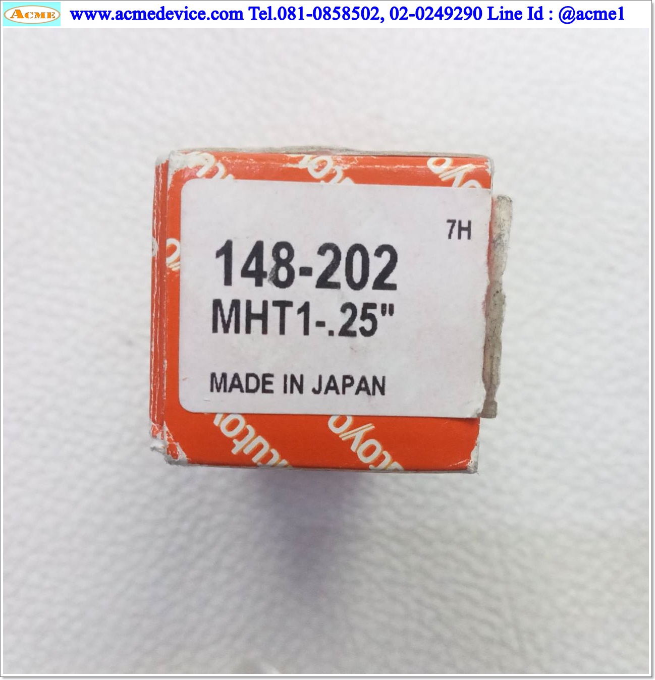 Micrometer Mitutoyo รุ่น 148-202, MHT1-.25", Head 0.25"