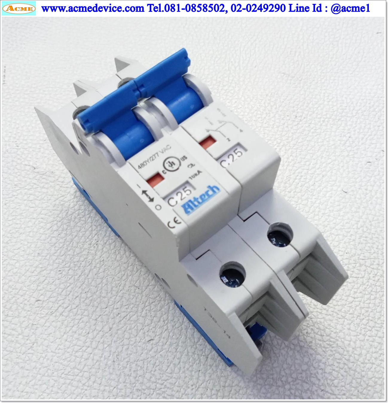 Breaker 2P Altech รุ่น UL489, 25A