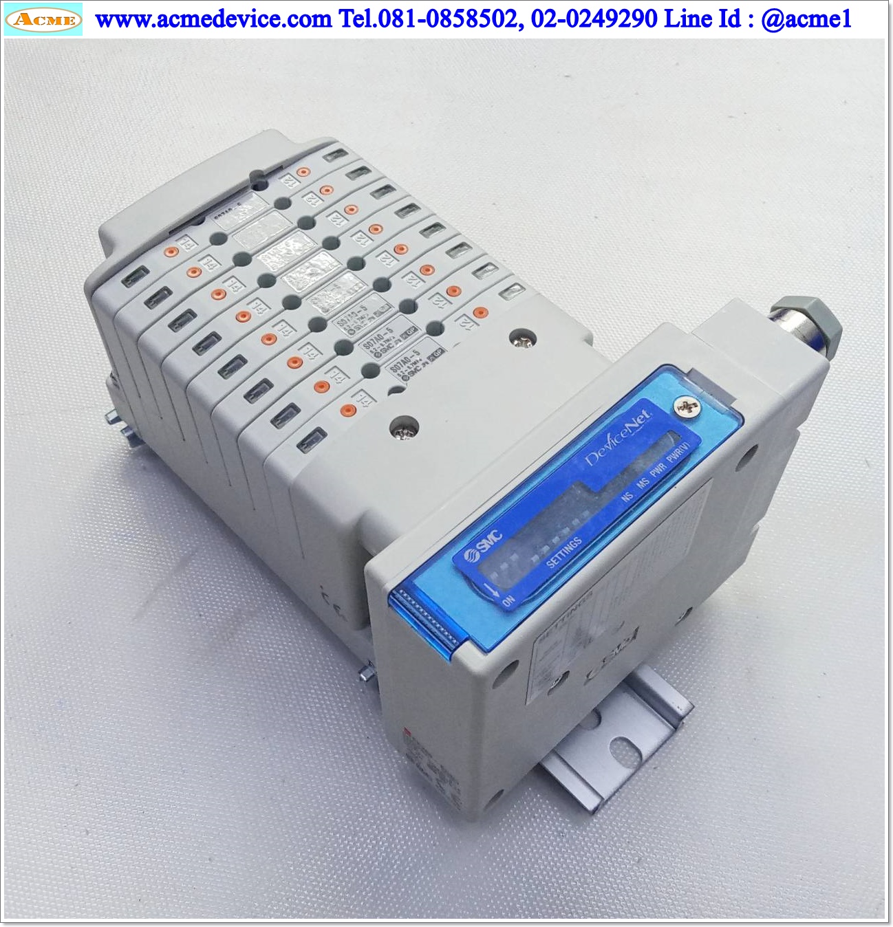 Solenoid Valve SMC รุ่น S07A0-5 (8) + EX260-SDN3, 24Vdc