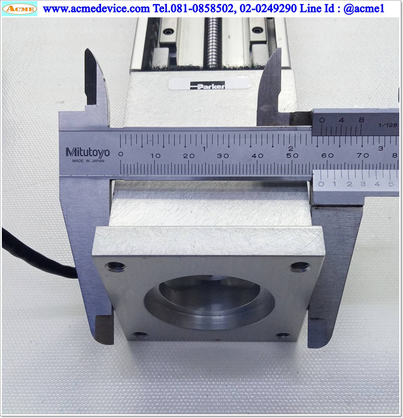 แกนสําเร็จรูป Ball Screw Parker รุ่น 402004LNMP & PM-F24 (3), แกนโต 8 mm., Stroke 100 mm., Pit 2 mm.
