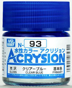 ACRYSION N93 CLEAR BLUE สีฟ้าใส สีทาหรือพ่นสุตรน้ำ