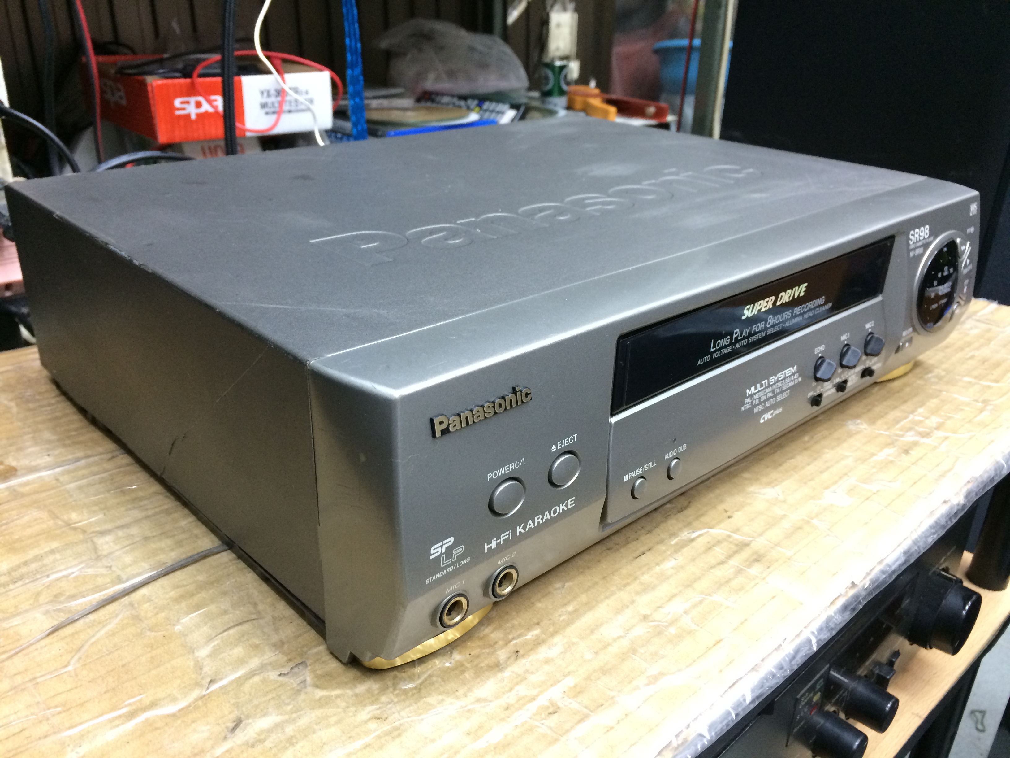 เครื่องเล่นวีดีโอเทป VHS , VDO Panasonic รุ่น NV-SR98