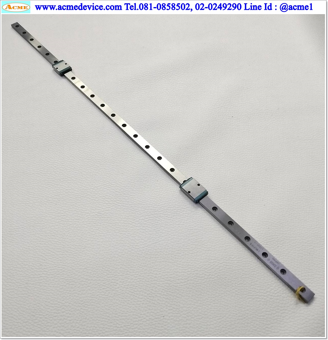 Linear Block and Rail IKO รุ่น MLF10, รางสไลด์ขนาด 10 mm x 495 mm (2 Block)
