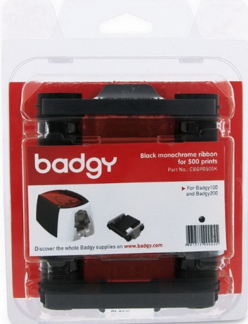 ตลับหมึก สีดำ เครื่องพิมพ์บัตร Evolis รุ่น Badgy 100 และ Badgy 200 ( Black ribbon )