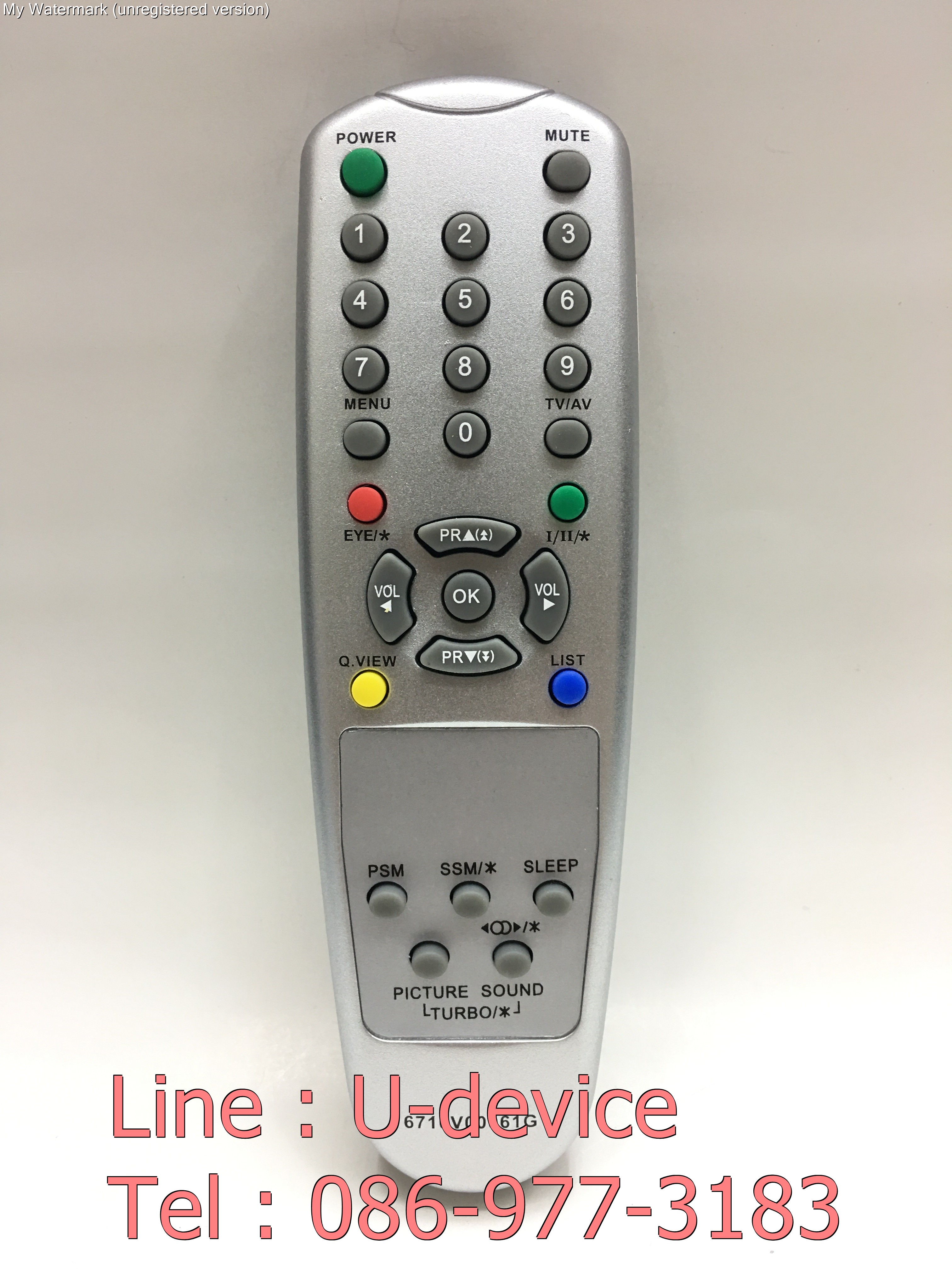รีโมททีวี แอลจี LG ***ใช้กับทีวีแอลจี LG รุ่นเก่าได้ทุกรุ่น*** รุ่น 6710V00061G