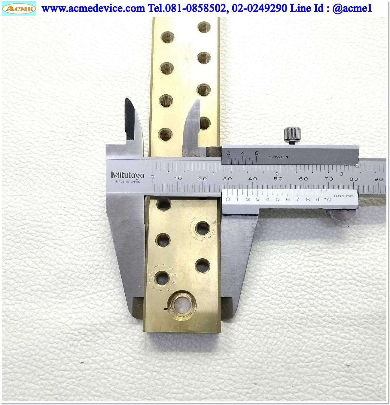 BUS-BAR, ขนาด 30 x 185 x 10 mm., บัสบาร์ทองเหลือง