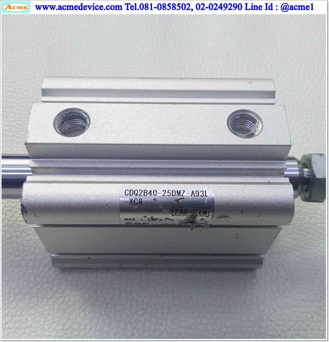 Air Cylinder SMC รุ่น CDQ2B40-25DMZ-A93L, Bore 40 mm., Stroke 25 mm.