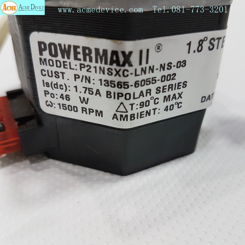Stepping Motor Pacific Scientific รุ่น P21NSXC-LNN-NS-03, 1.75A, 65V