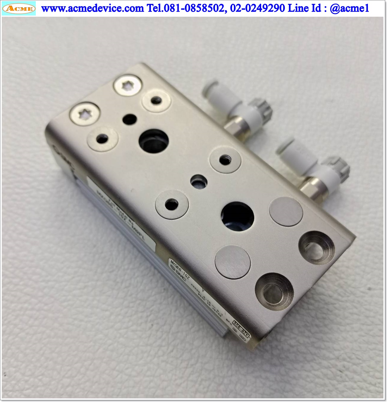 Guider Cylinder SMC รุ่น MXQ8B-10Z, Bore 8mm, Stroke 10mm