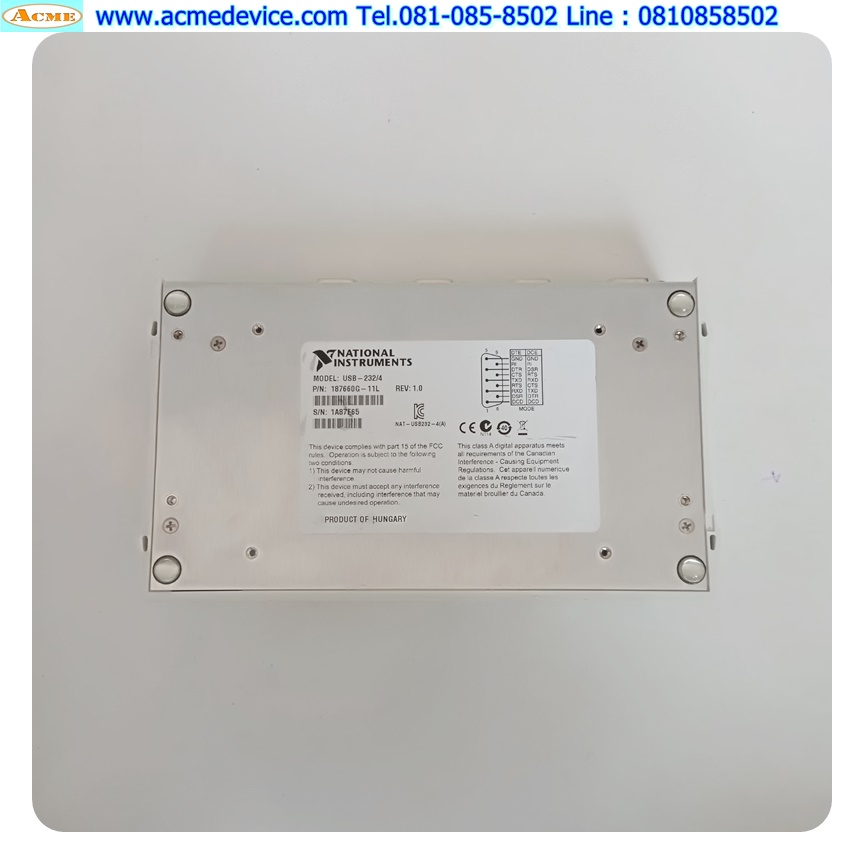 USB to Serial Converters National Instruments รุ่น USB-232/4, REV:1.0, 4 Port, USB to RS-232