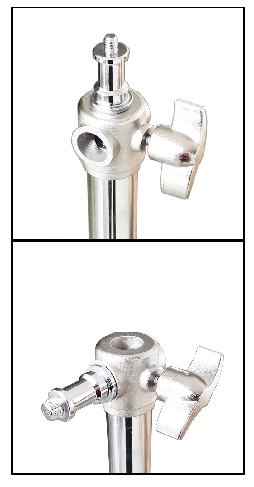 ขาตั้งไฟสแตนเลส ยี่ห้อ QIHE รุ่น QH-J288s (ระบบสปริง) ความสูง 280 cm. คุณภาพดี ราคาถูก