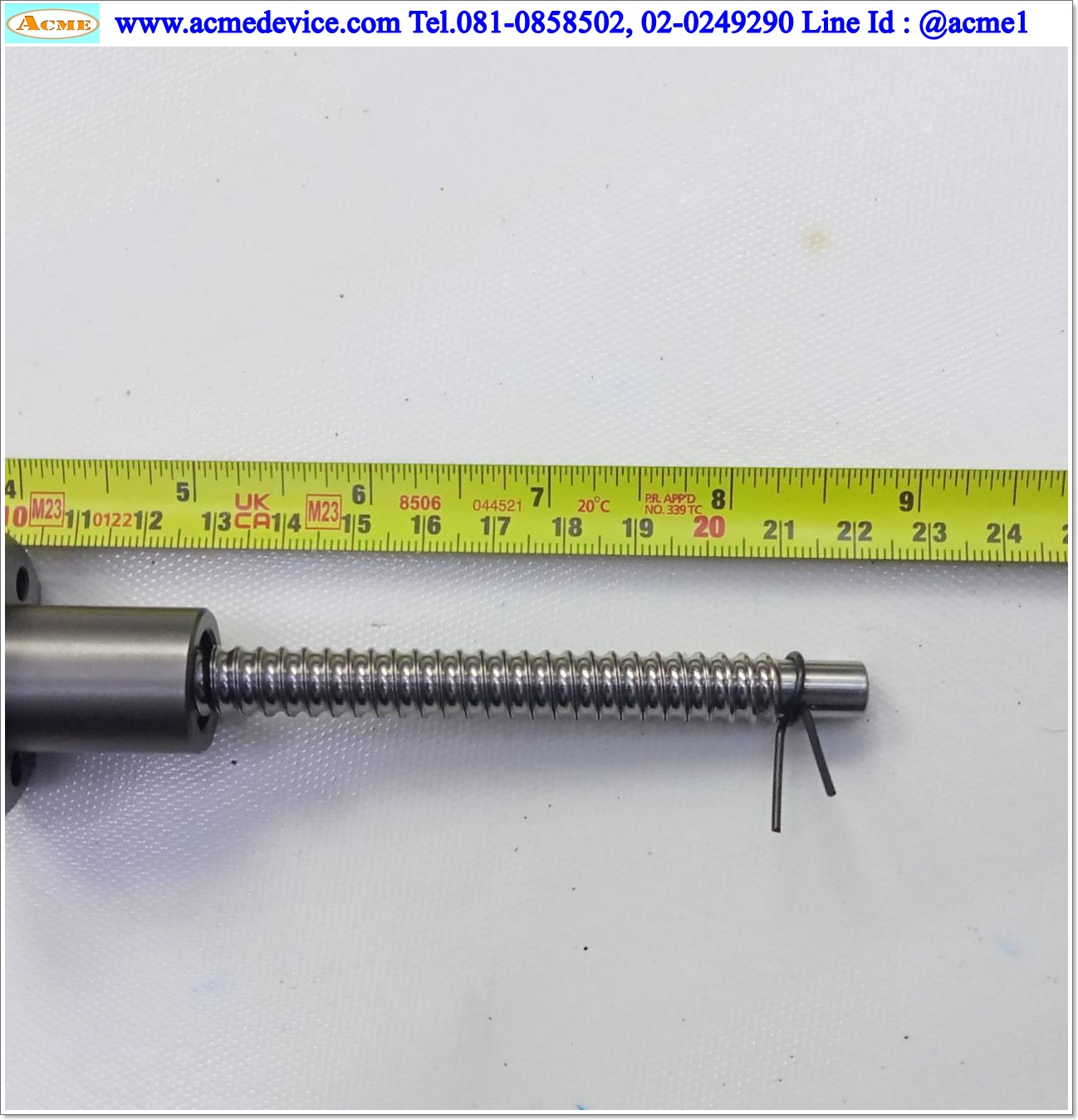 Ball Screw NSK รุ่น RNFTL 1003A3.5, ขนาด 10 x 220 mm., Stroke 140 mm., Pit 3 mm.