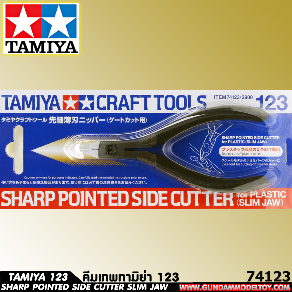 TAMIYA SHARP POINTED SIDE CUTTER SLIM JAW 