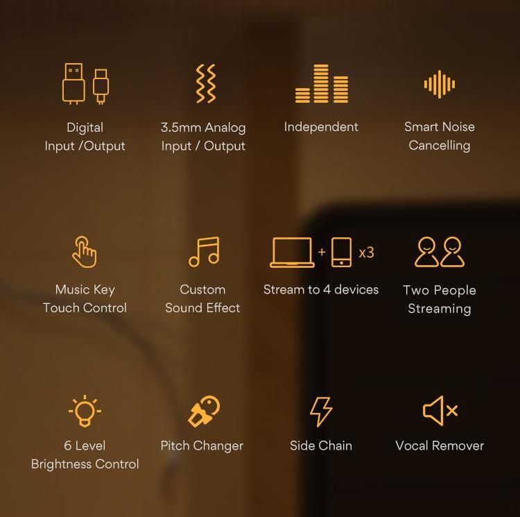 มิกเซอร์เสียง MAONO AU-AM200 Audio Mixer Caster Lite Portable podcast console [By Order รอ 3-4วัน]