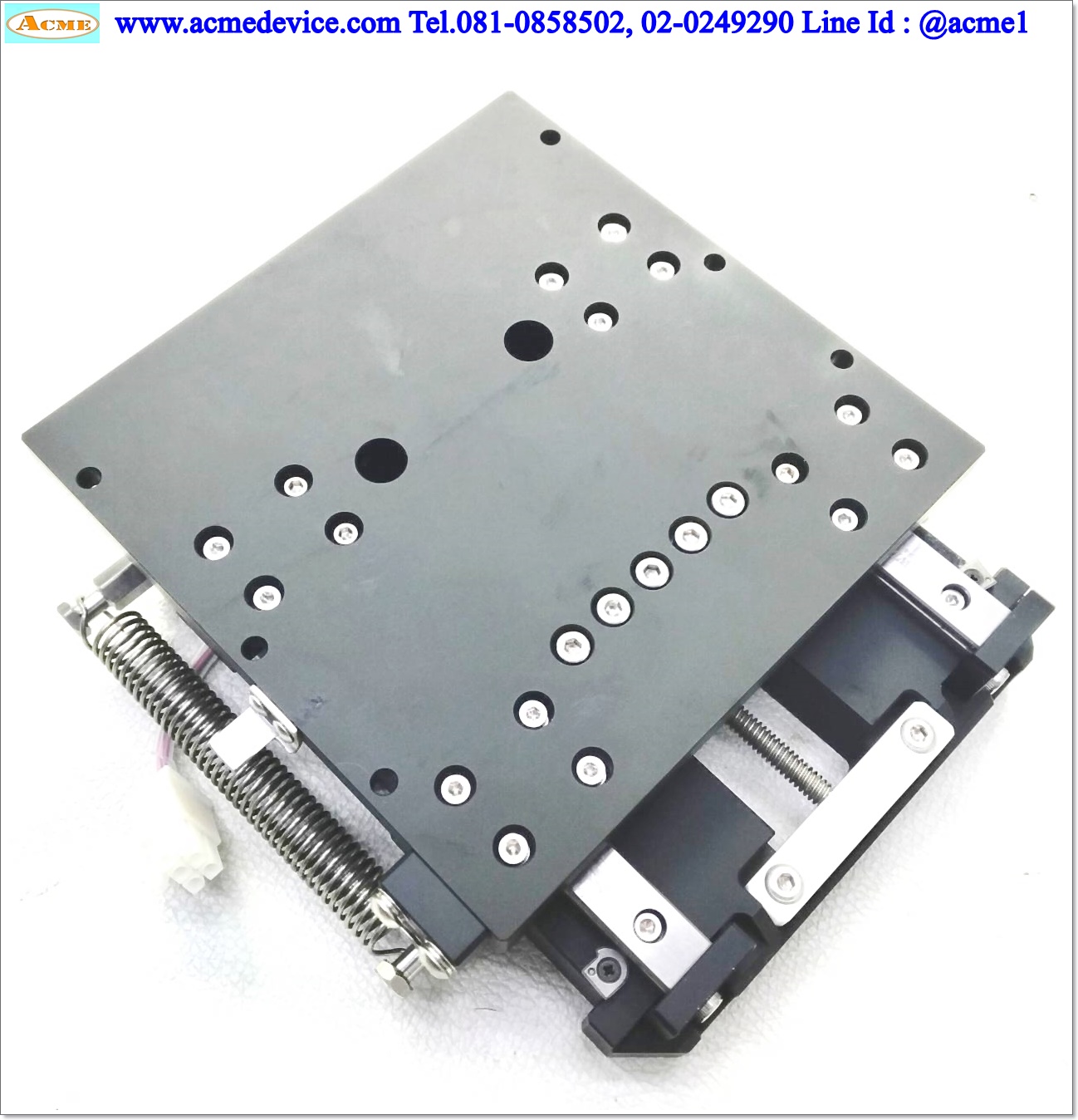 แกนสำเร็จ Lead Screw , ขนาด 160 x 160 mm., Stroke 25 mm., เพลาโต 5.5 mm., Pit 4 mm. & Stepping 2 Phase