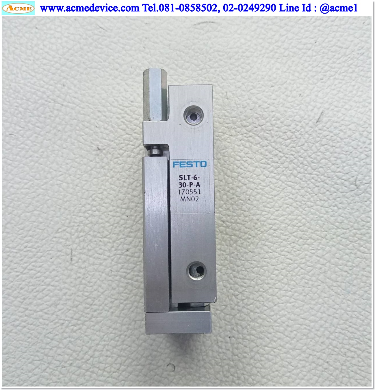 Air Cylinder Festo รุ่น SLT-6-30-P-A, Bore 6 mm., Stroke 30 mm.