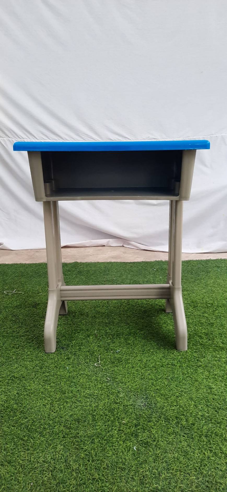 ชุดโต๊ะเรียนพร้อมเก้าอี้เด็ก โต๊ะเรียนเดี่ยวพร้อมเก้าอี้ (สีฟ้า)