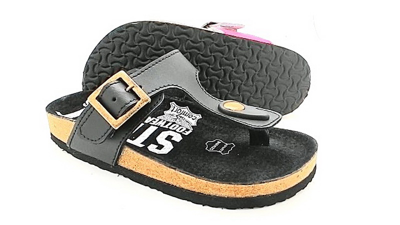 Cork sole leather sandal (kids)