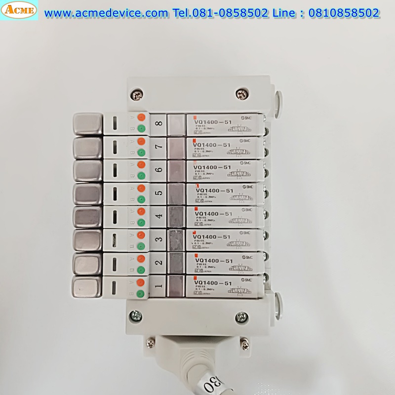 Solenoid Valve SMC รุ่น VQ1400-51 (8), 2 คอยส์