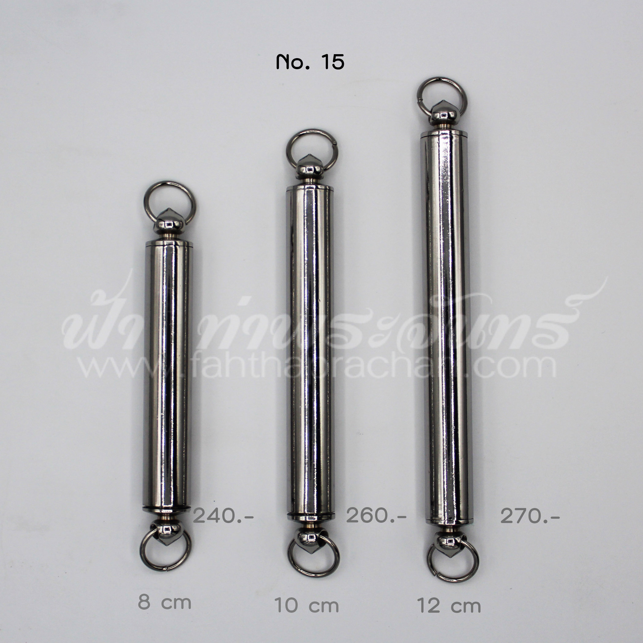 หลอดตะกรุด ทึบ ฝาเกลียวสแตนเลส สองหัว