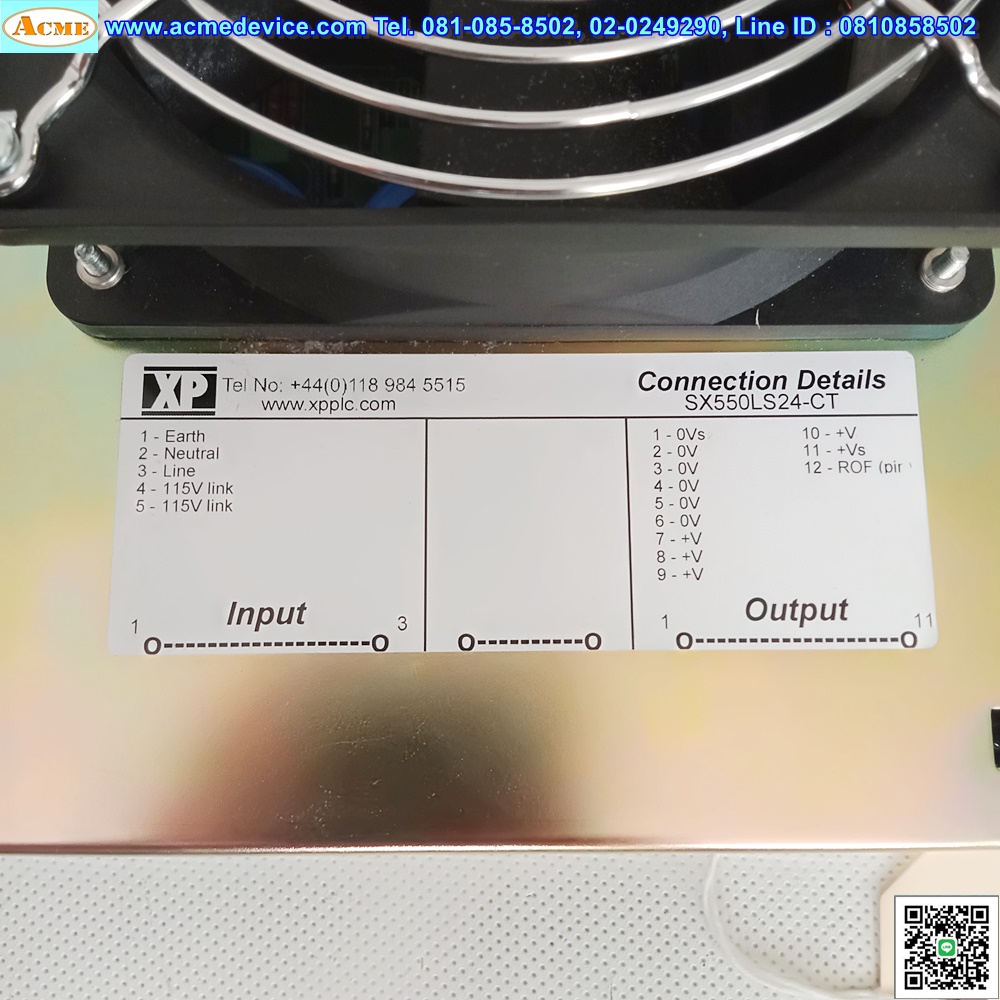 Power Supply XP รุ่น SX550LS24-CT, Output 24V, 23A, 552W