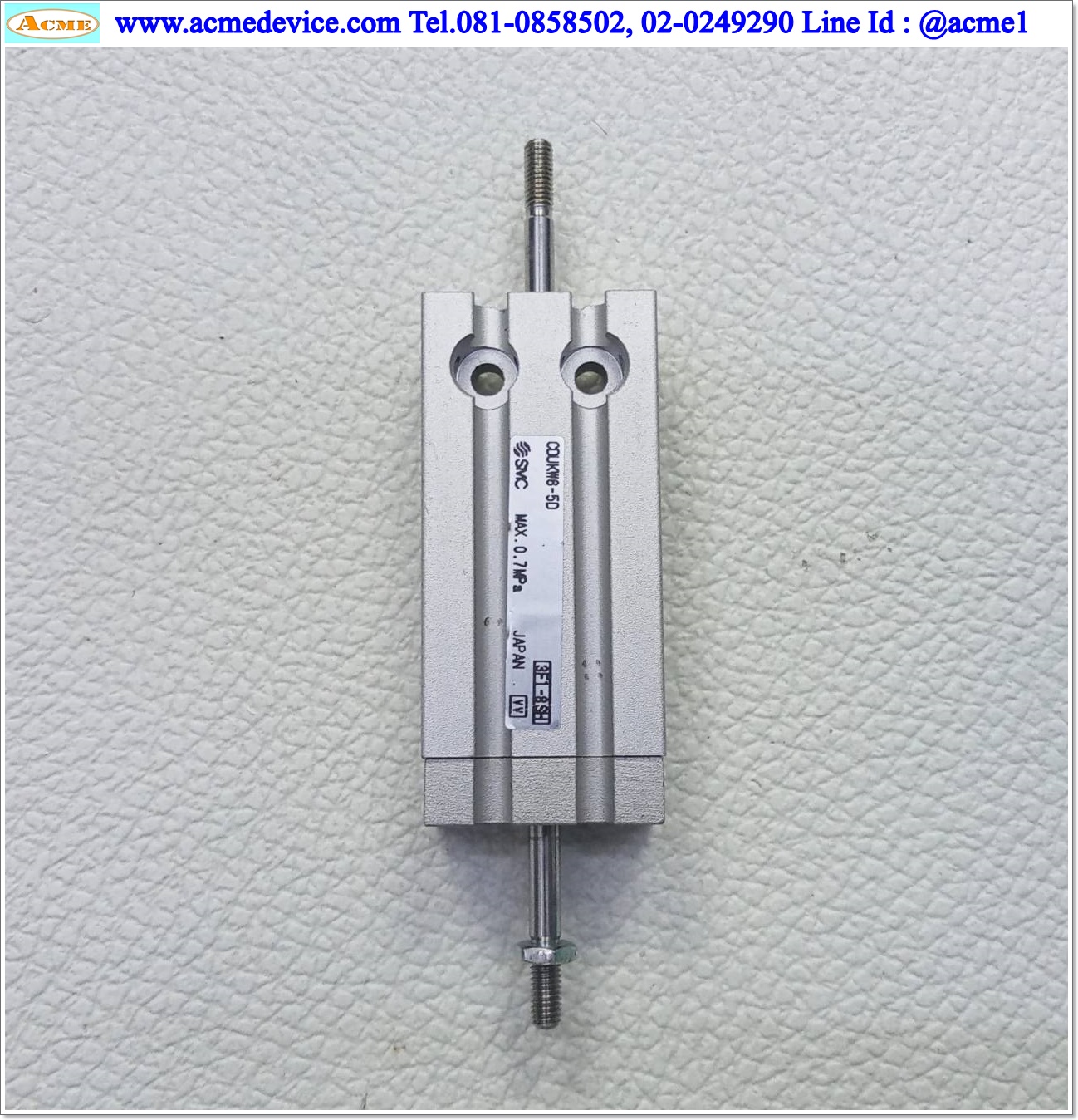 Air Cylinder SMC รุ่น CDUKW6-5D, Bore 6 mm., Stroke 5 mm.