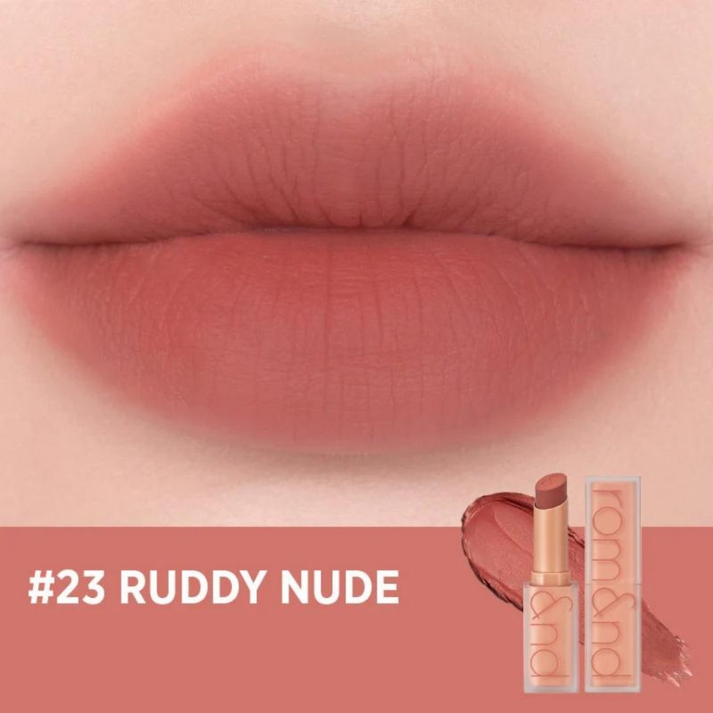 ลิปโรแมนด์ Romand Zero Matte Lip #23 Ruddy Nude