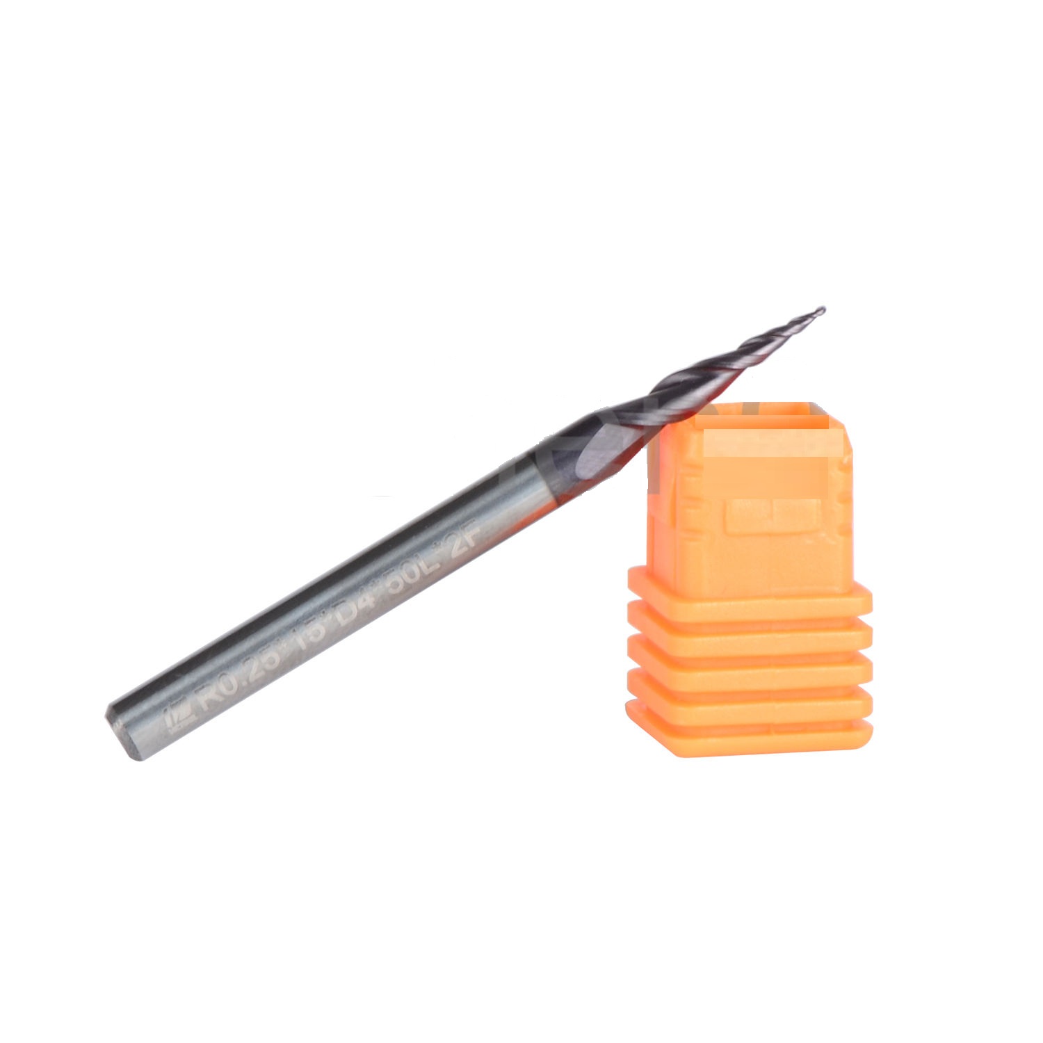 R0.25,R0.5,R0.75,R1.0x20.5xD6x50 mm Set 4 ดอกTapered ball nose end mill TiAlN coat