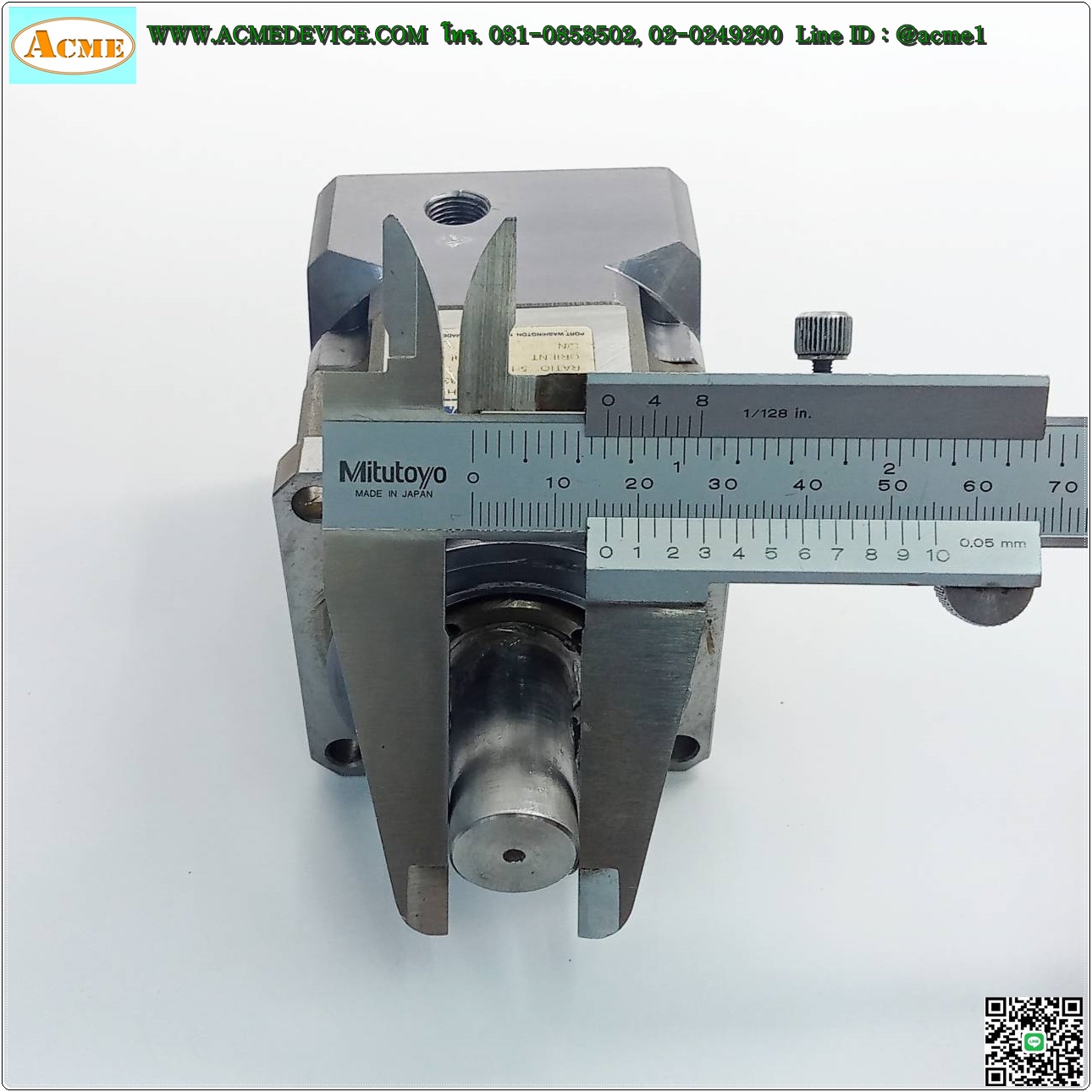 Gear Head Bayside รุ่น PS60-005, Ratio 5:1 (เพลาเข้า 9.5 mm, ออก 16 mm), for Stepping □ 57x57 ∅ 38