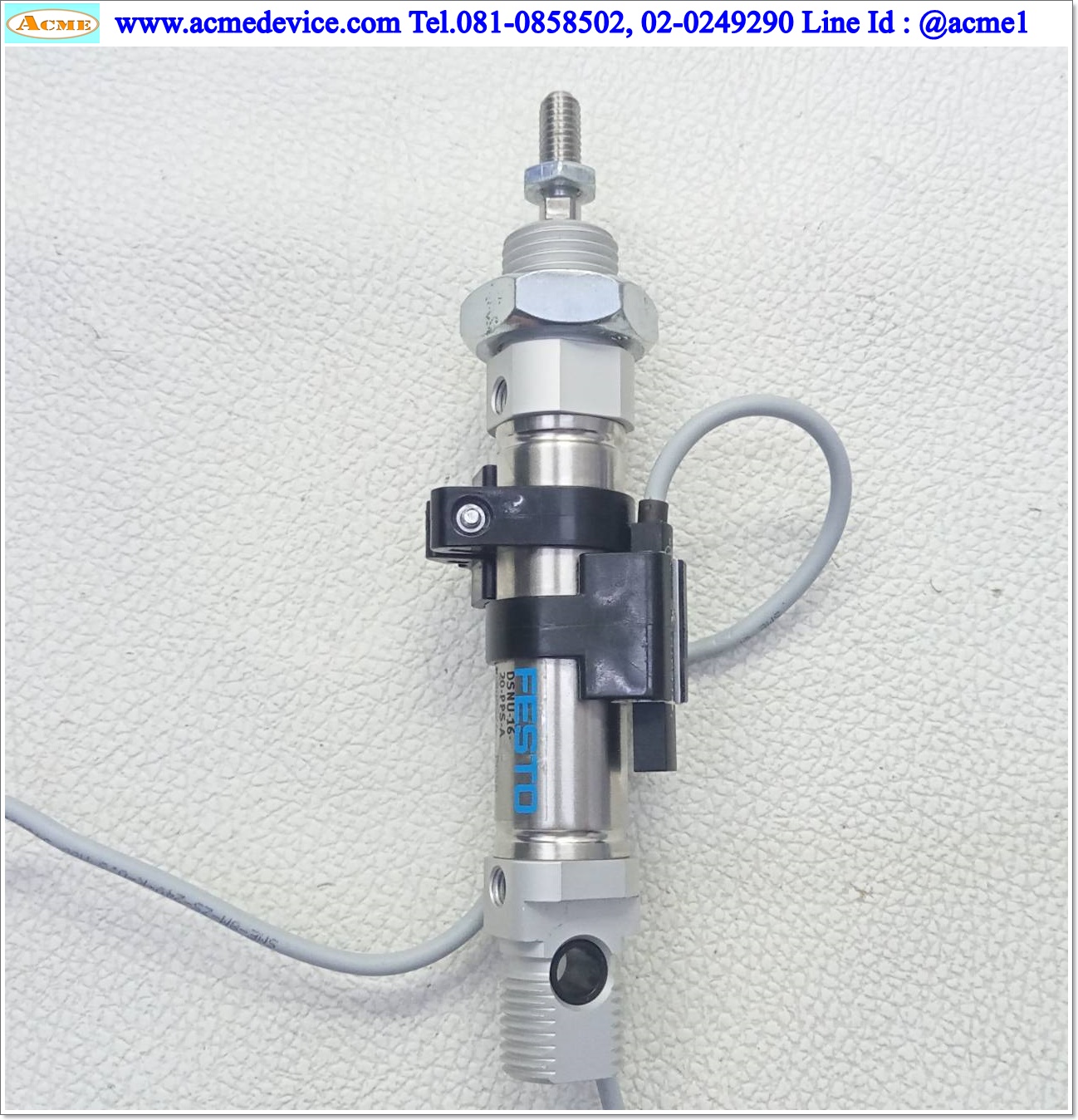 Air Cylinder Festo รุ่น DSNU-16-20-PPS-A + Reed Switch, Bore 16 mm., Stroke 20 mm.