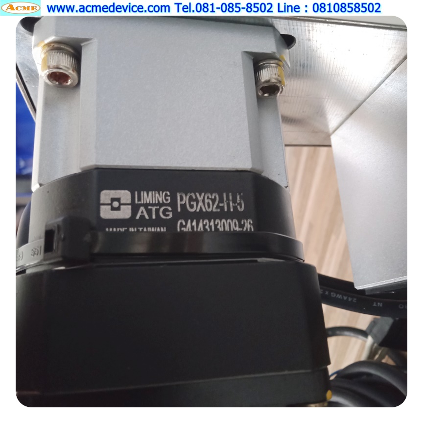 Servo Drive Yaskawa รุ่น SGDV-1R6A01B002000 + SGMJV-02ADL21, 200W & PGX62-H-5ชุดแกนสำเร็จรูป TPC, ขนาด 60 mm. x 1230 mm. x 185 mm., Stroke 963 mm