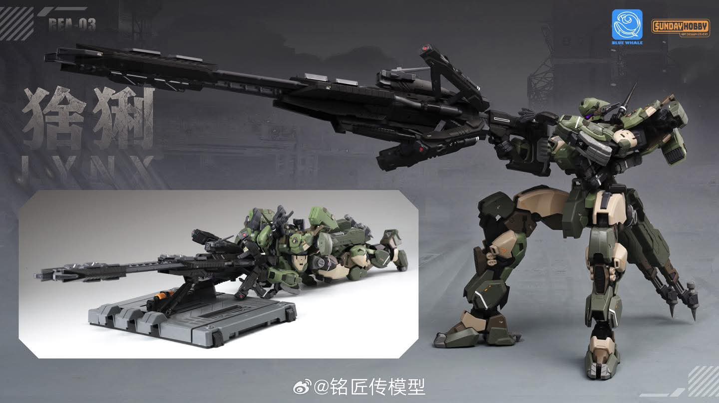 พรีออเดอร์ 1/100 LYNX แถมฟรี โรงซ่อม+Engineerx8+Pilotx1 สูง 21.5 cm.สินค้ามา ธ.ค.68 ค่าย Sunday Hobby Studio Made in China