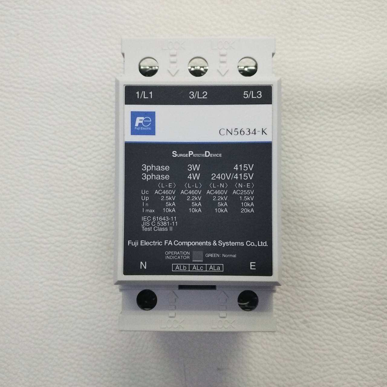 Surge Protection Fuji รุ่น CN5634-K, Arrester, Three-phase (3-wire 200 VAC / 415 VAC, 4-wire 100 VAC / 173 VAC / 240 VAC / 415 VAC)