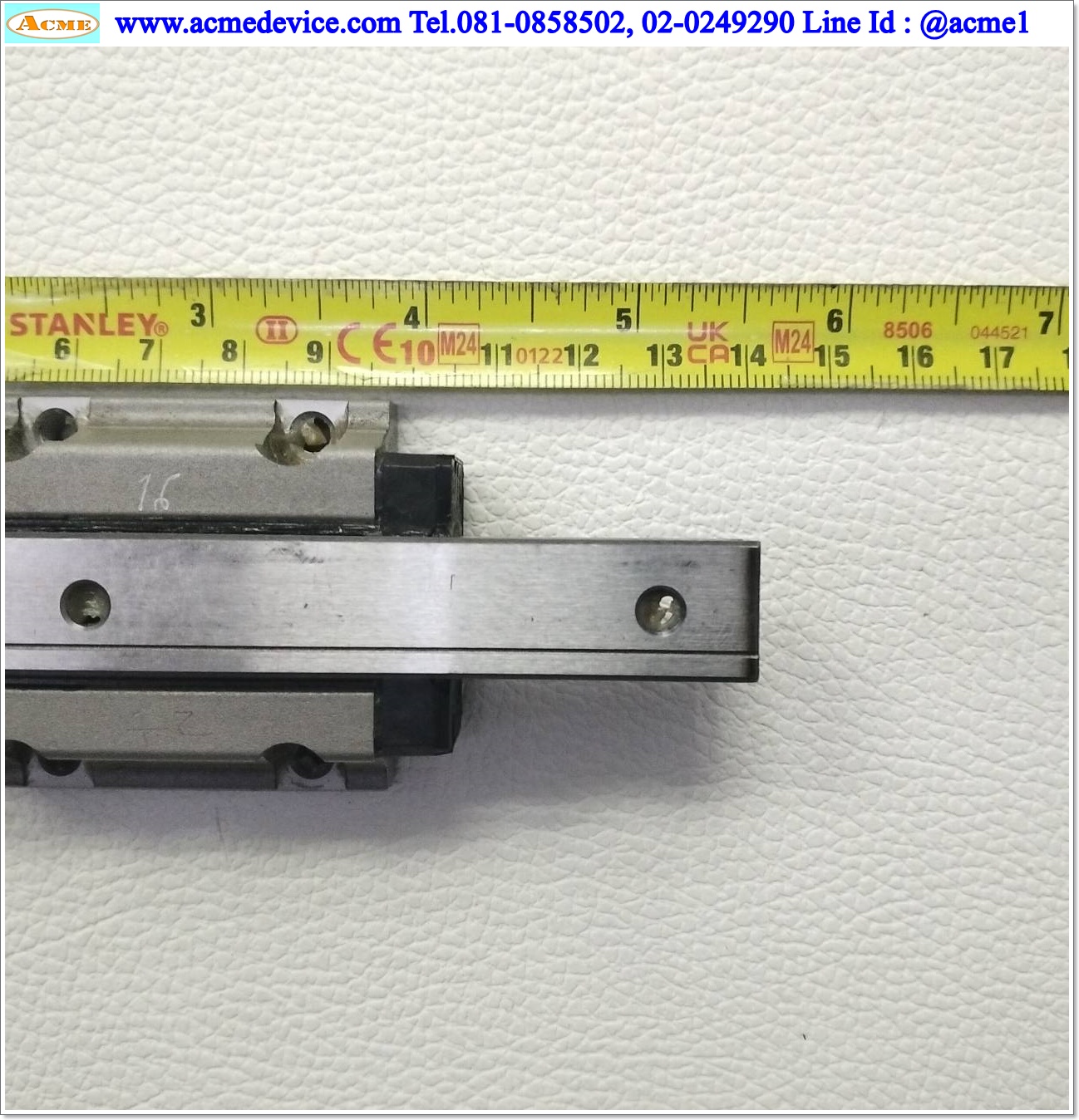 Linear Bolck and Rail THK รุ่น SHS15, รางสไลด์ขนาด 15 x 140 mm.