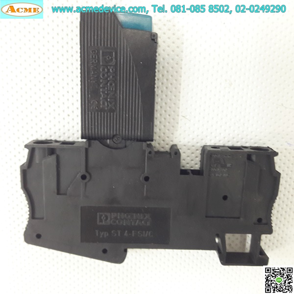Breaker 1P Phoenix Contact รุ่น TCP-3.0A + Socket ST 4-FSI/C