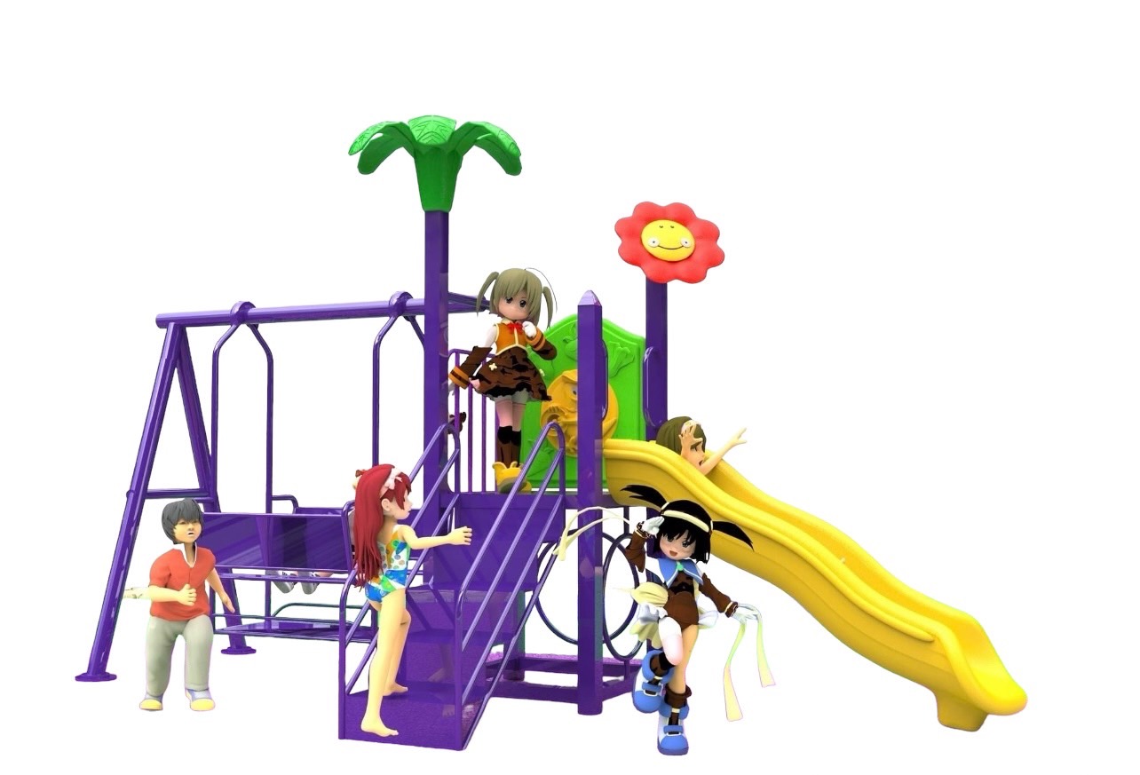 เครื่องเล่นสนาม ชุด ฟาวเวอร์แลนด์ playground set สไลเดอร์ขนาดใหญ่