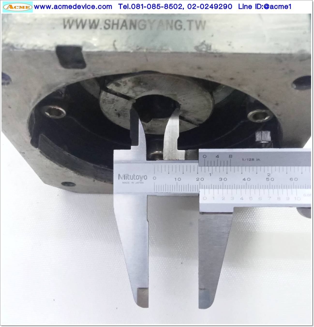 Gear Head Shangyang รุ่น SB120-10-S2-P2-L1, Ratio 10:1, (เพลาเข้า 22 mm., ออก 32 mm.), for 1.5kW, 3kW