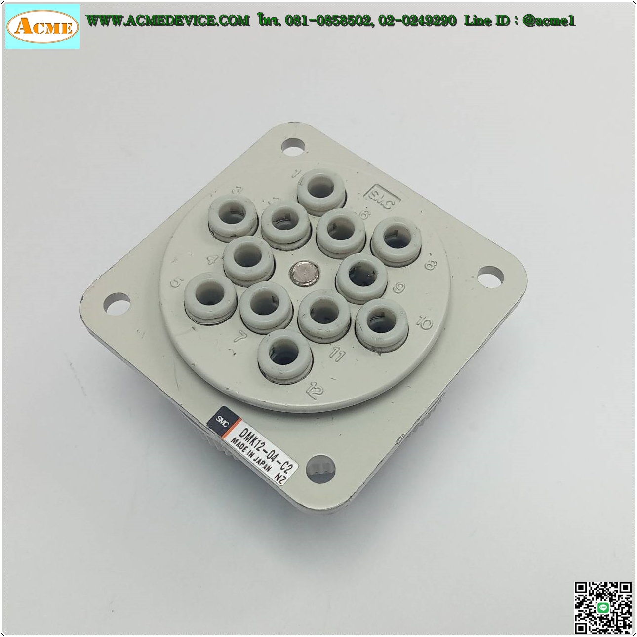 Multi connector SMC รุ่น DMK12-04-C2, Tube 4 mm, 12 Connecting