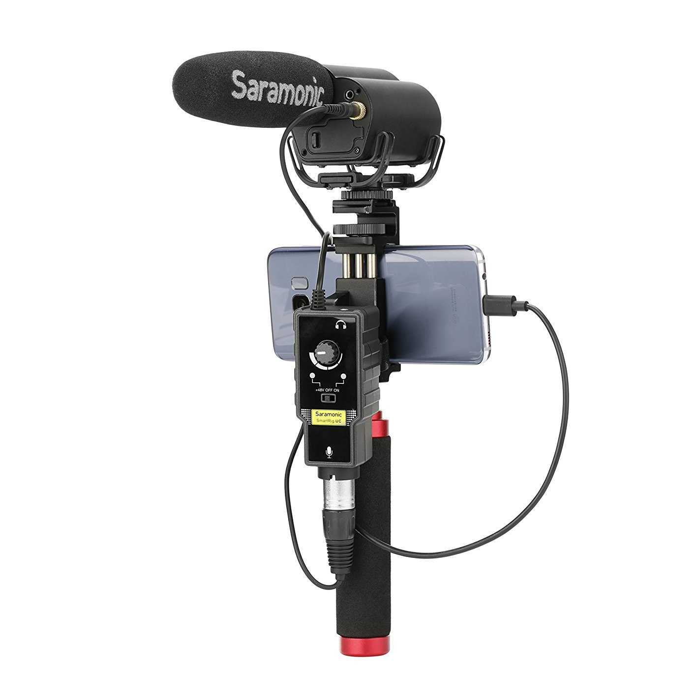 Saramonic SmartRig UC XLRType-C Microphone Audio Mixer with Phantom Power Preamp & Guitar Interface for Type-C devices รับประกันศูนย์ไทย 1 ปี