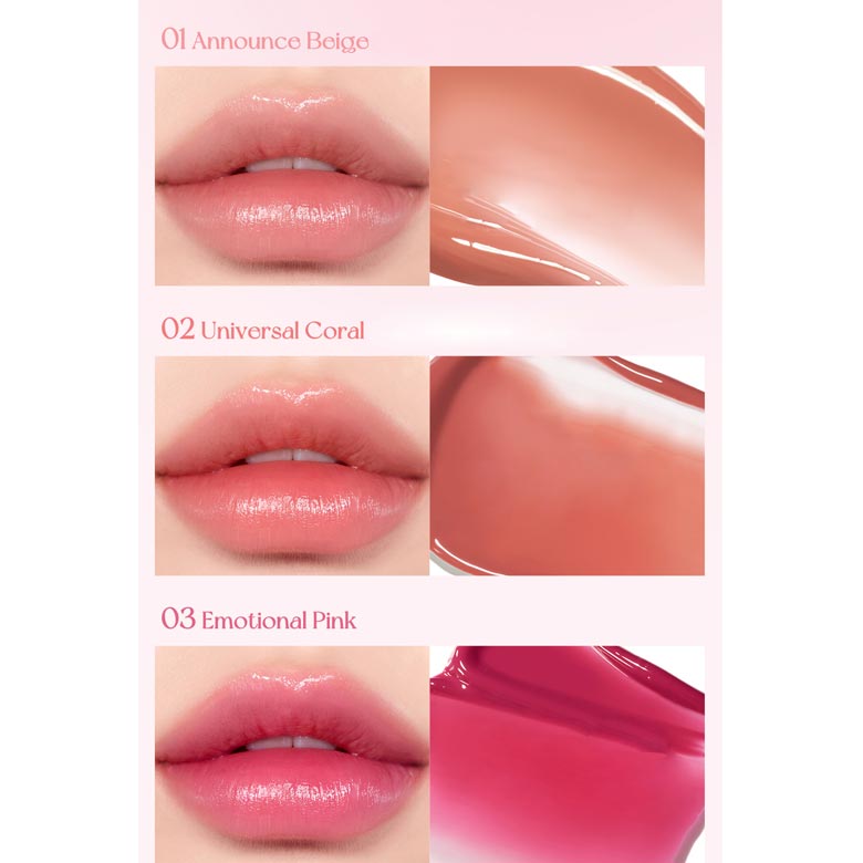ลิปเพริเพร่า Peripera Lip Bare Water Tint สี03 Emotional Pink