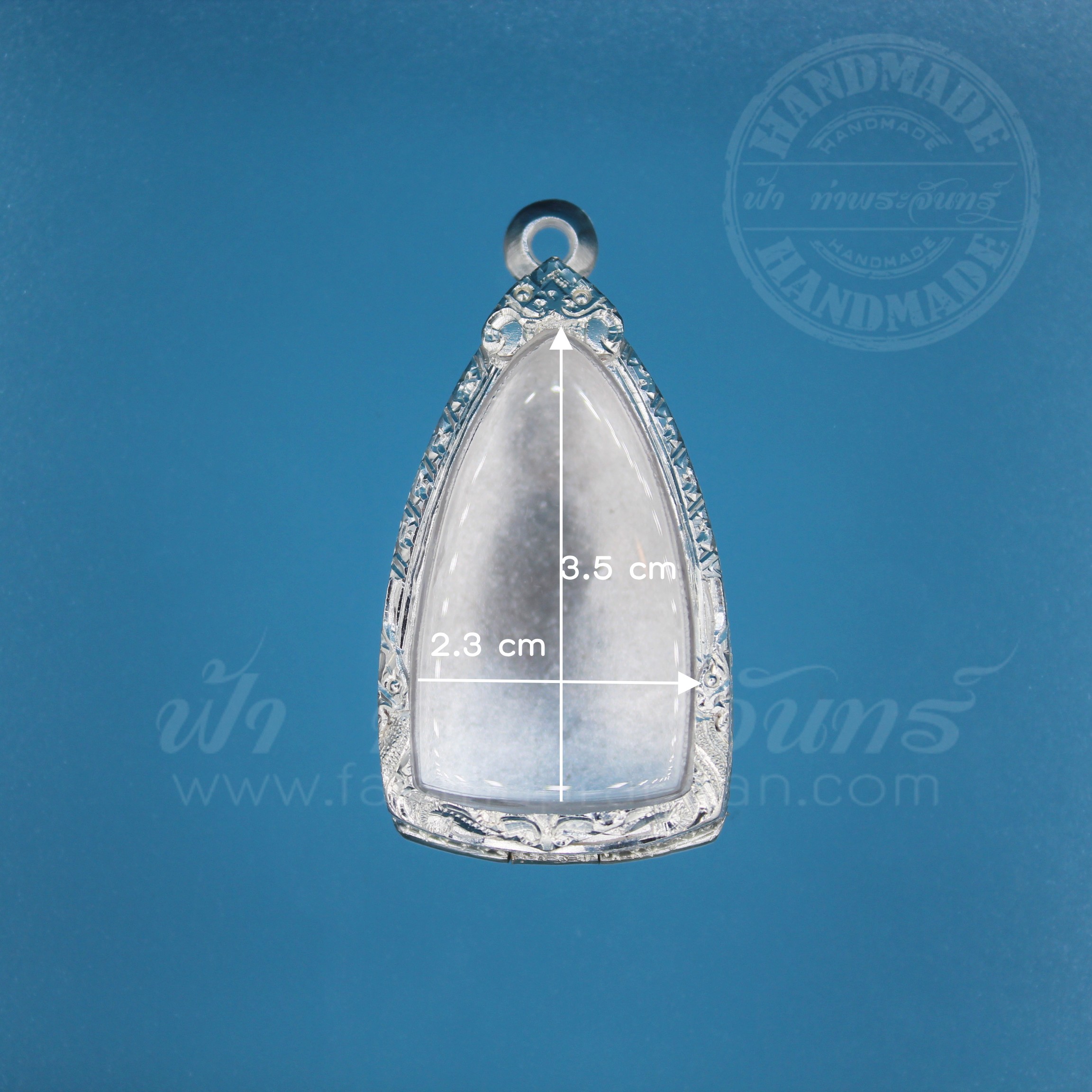 ตลับปู่ทวด ปิดหลัง เงินแกะลาย 92.5%