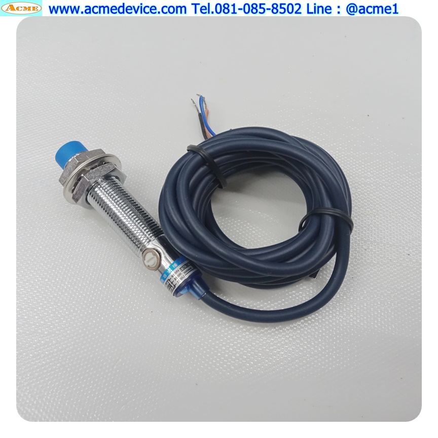 Proximity รุ่น LJC12A3-5-Z/BY, M12, ระยะ 5 mm., 3 wire, PNP, NO, Unshielded, Capacitive